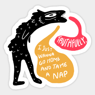 Nap time please Sticker